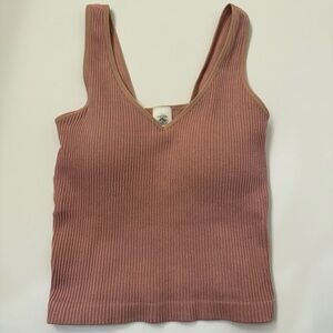 Altard State revival ribbed workout tank top in pink!